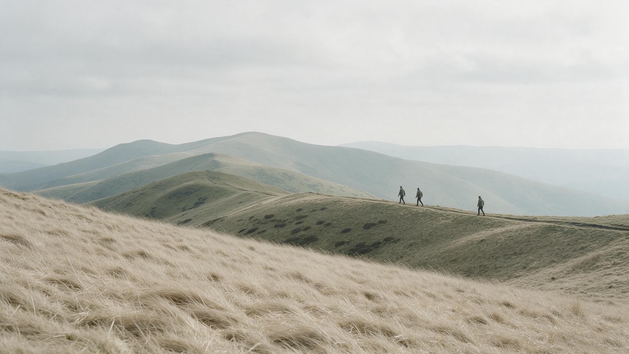 A topographic contour landscape